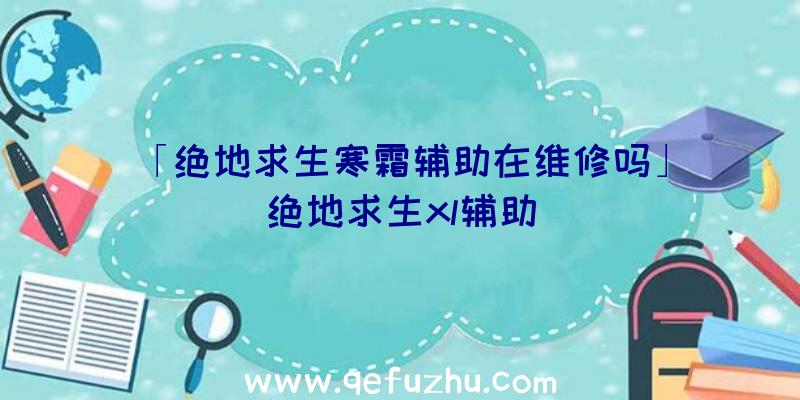 「绝地求生寒霜辅助在维修吗」|绝地求生xl辅助